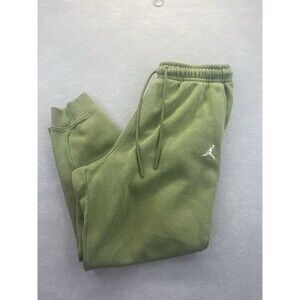 Nike Jordan Essentials Jumpman Fleece Olive Sweatpants Sz XL FJ7779